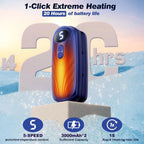 Hand Warmers Rechargeable LED Display Adjustable Heat