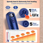 Hand Warmers Rechargeable LED Display Adjustable Heat