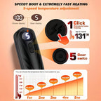 Hand Warmers Rechargeable LED Display Adjustable Heat