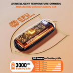 Hand Warmers Rechargeable LED Display Adjustable Heat