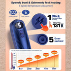 Hand Warmers Rechargeable LED Display Set of 2