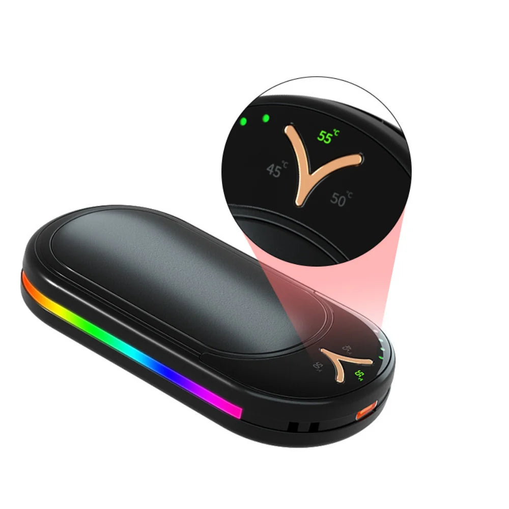 Hand Warmers Rechargeable One-Button Two-Pack