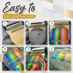 Hand Weaving Frame Compact Darning Wood & Metal