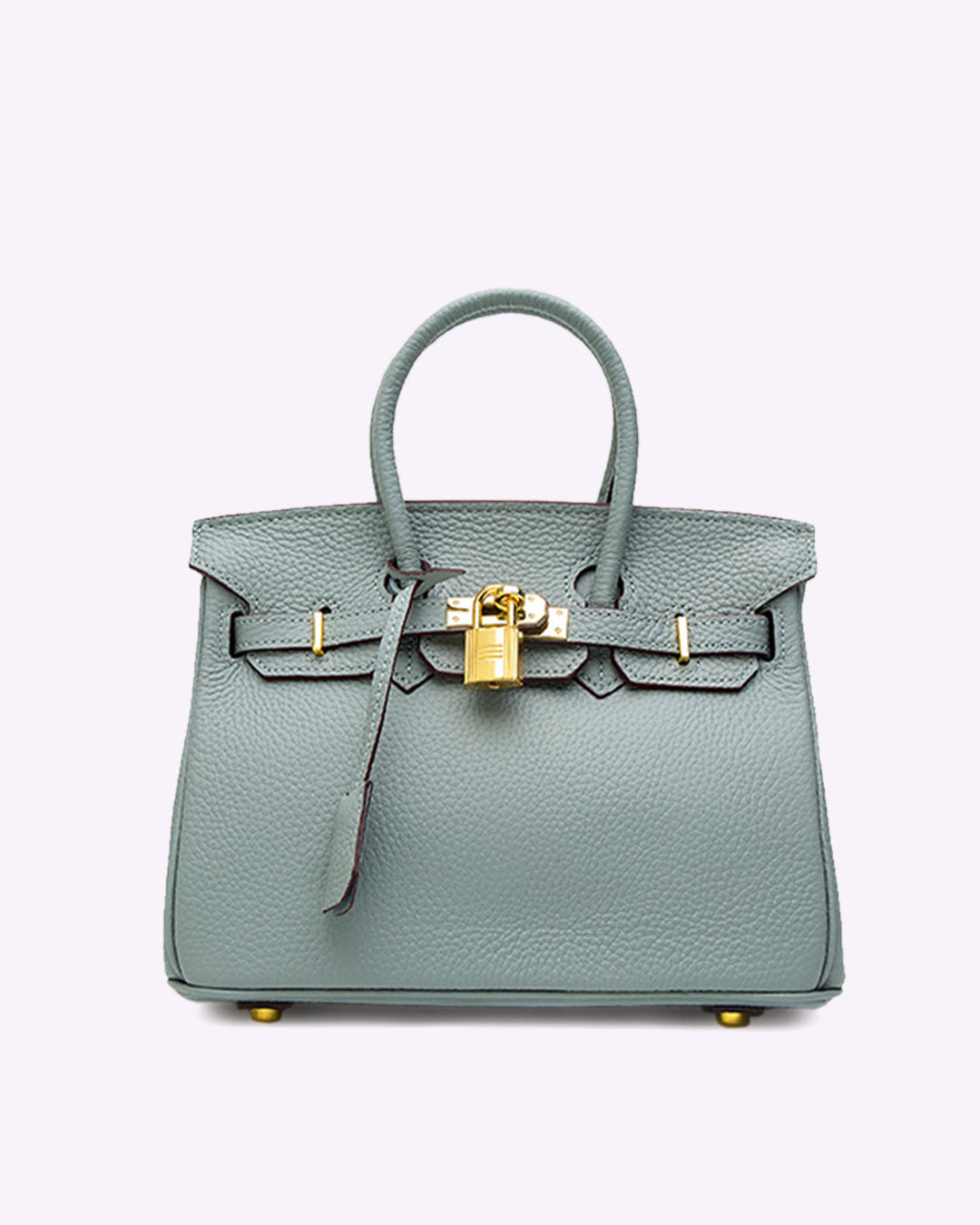Handbag Genuine Leather Gold Lock Detachable Strap