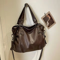 Handbag Laptop-Friendly Vegan Leather Detachable Strap