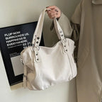 Handbag Laptop-Friendly Vegan Leather Detachable Strap