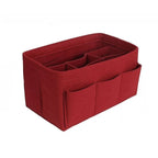 Handbag Organizer Insert Structured Felt 13 Compartments Zipped Pocket