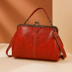 Handbag Vintage Metal Clasp Shoulder Strap & Clutch