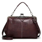Handbag Vintage Metal Clasp Shoulder Strap & Clutch