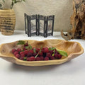 Handcrafted 3D Wood-Grain Arc Tray