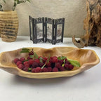 Handcrafted 3D Wood-Grain Arc Tray