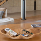 Handcrafted 3D Wood-Grain Arc Tray