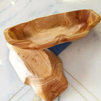 Handcrafted 3D Wood-Grain Arc Tray