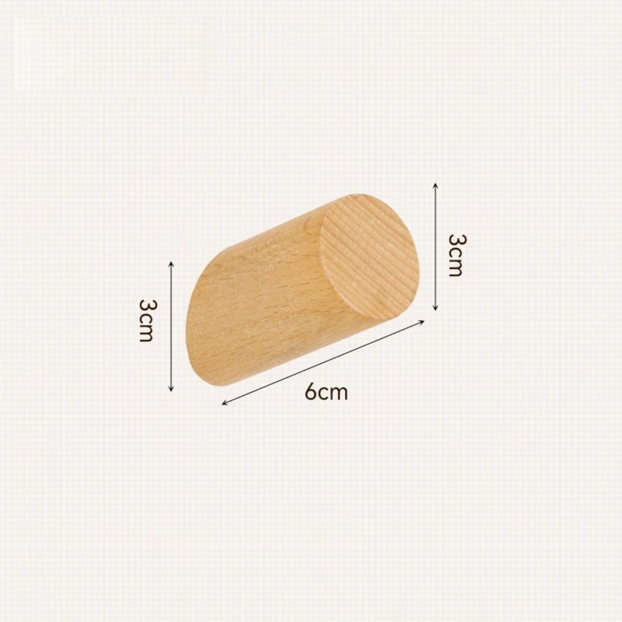 Handcrafted Beech Wood Wall Hook