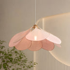 Handcrafted Floral Fabric Pendant Lamp (Adjustable Height)
