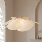 Handcrafted Floral Fabric Pendant Lamp (Adjustable Height)