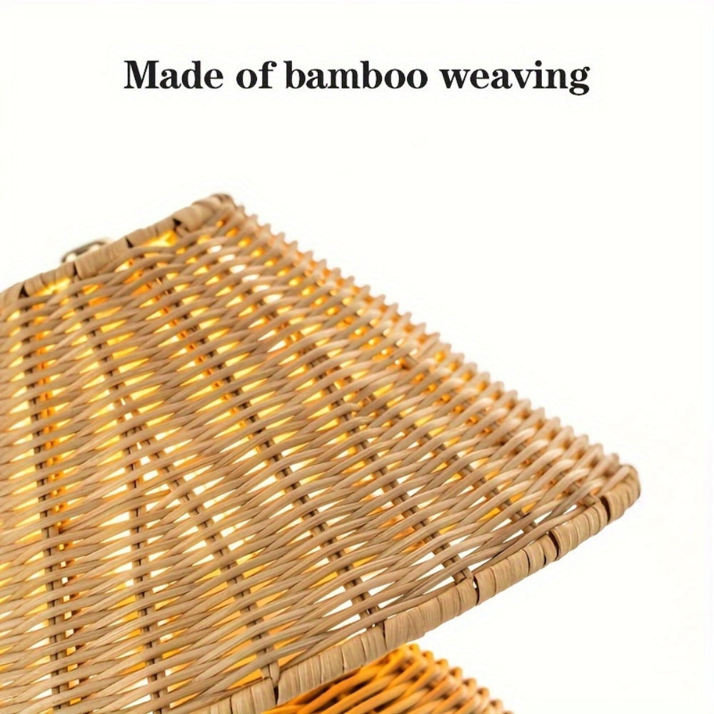 Handcrafted Natural Rattan & Bamboo Table Lamp