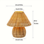 Handcrafted Natural Rattan & Bamboo Table Lamp