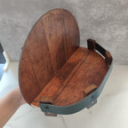 Handcrafted Reclaimed Bourbon Barrel Shelf (Wall-Mounted)