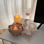 Handcrafted Reclaimed Driftwood Tealight Holder (Glass Insert)