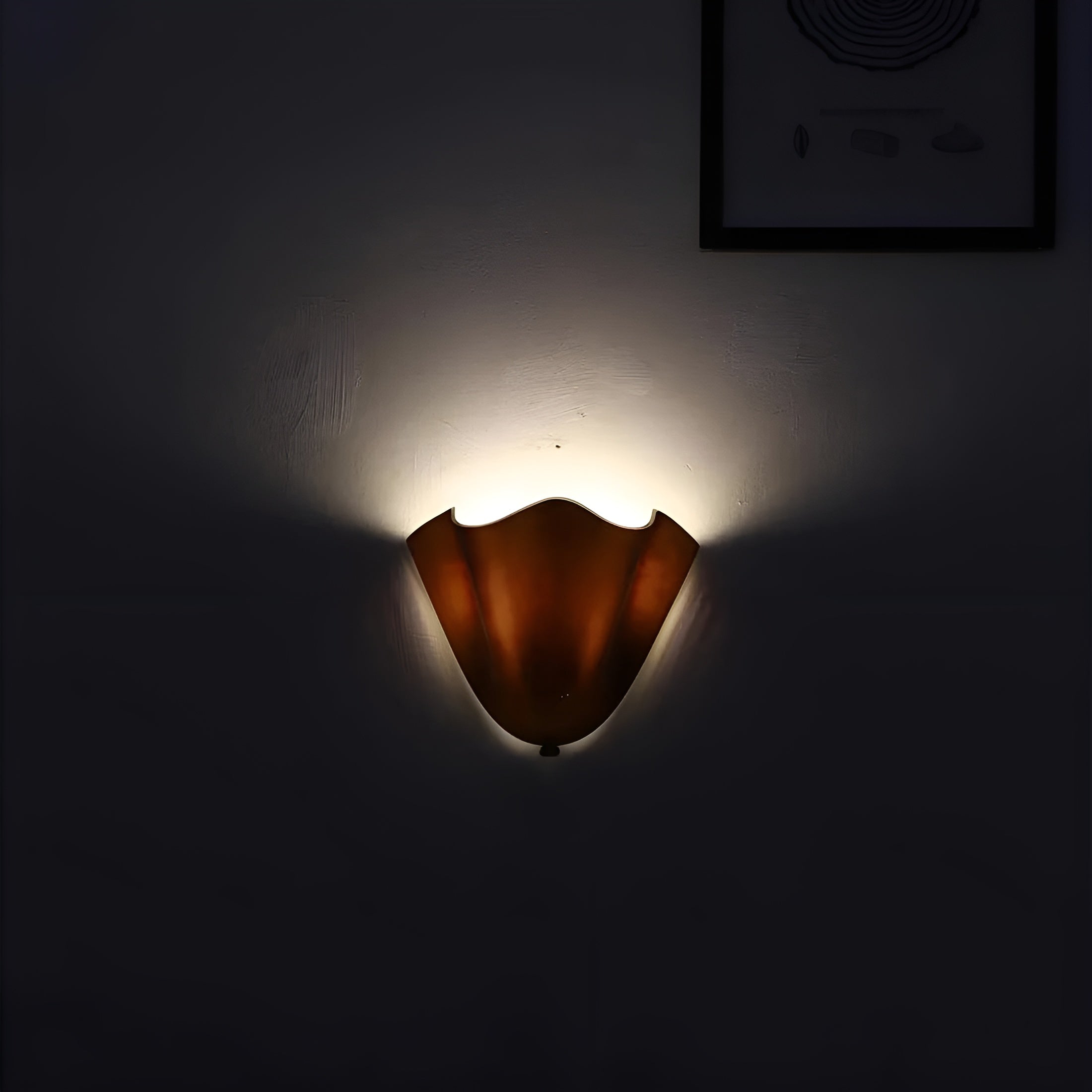 Handcrafted Stained Glass Dimmable LED Wall Sconce (Hardwired)