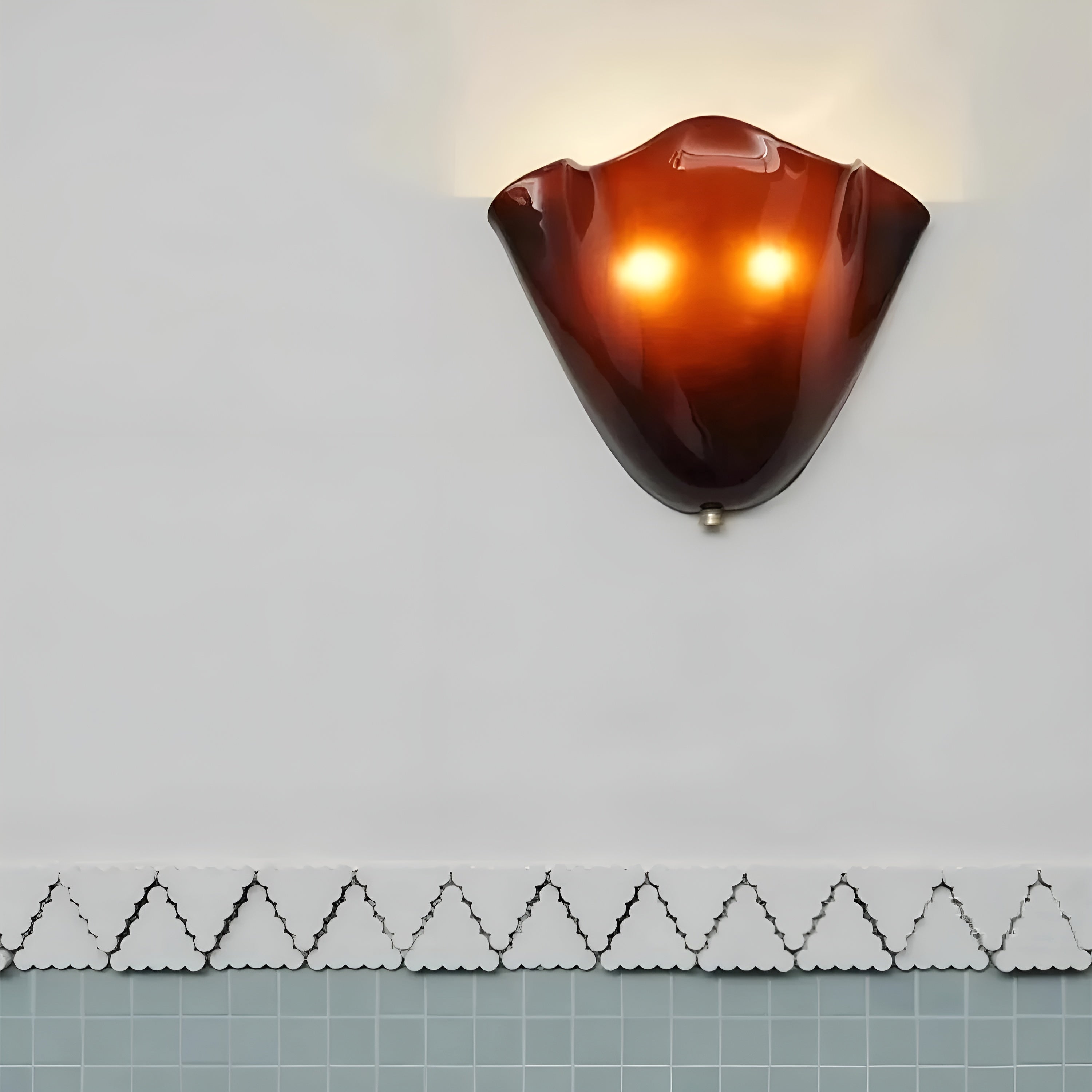 Handcrafted Stained Glass Dimmable LED Wall Sconce (Hardwired)
