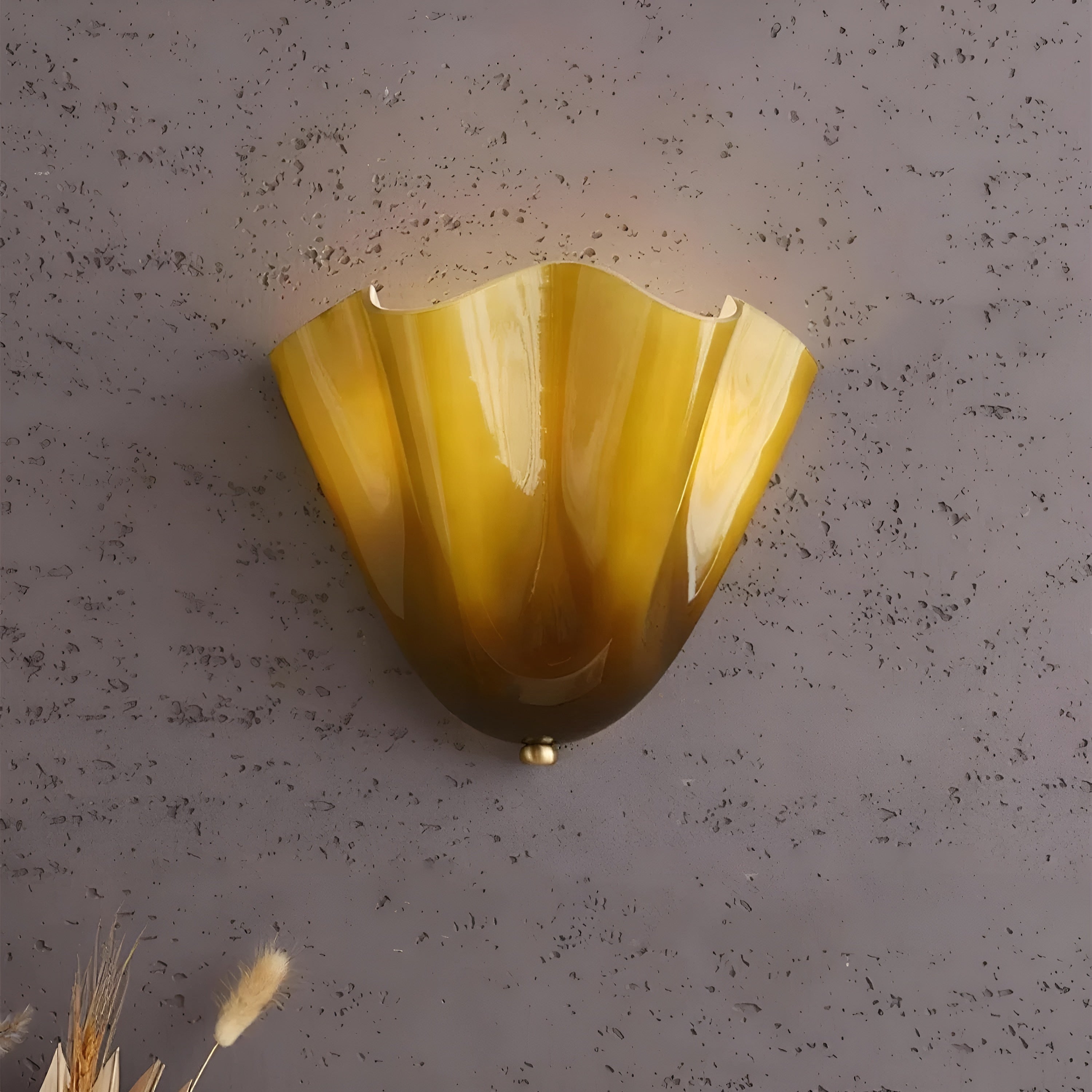 Handcrafted Stained Glass Dimmable LED Wall Sconce (Hardwired)