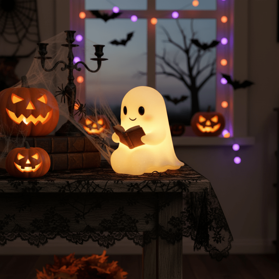 Handcrafted Warm White Decorative Ghost Lamp (USB Powered)