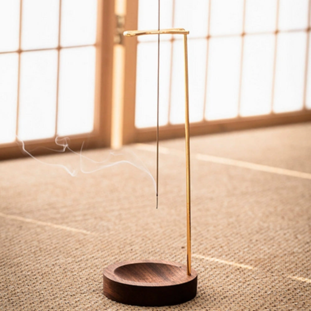 Handcrafted Wood & Metal Incense Burner