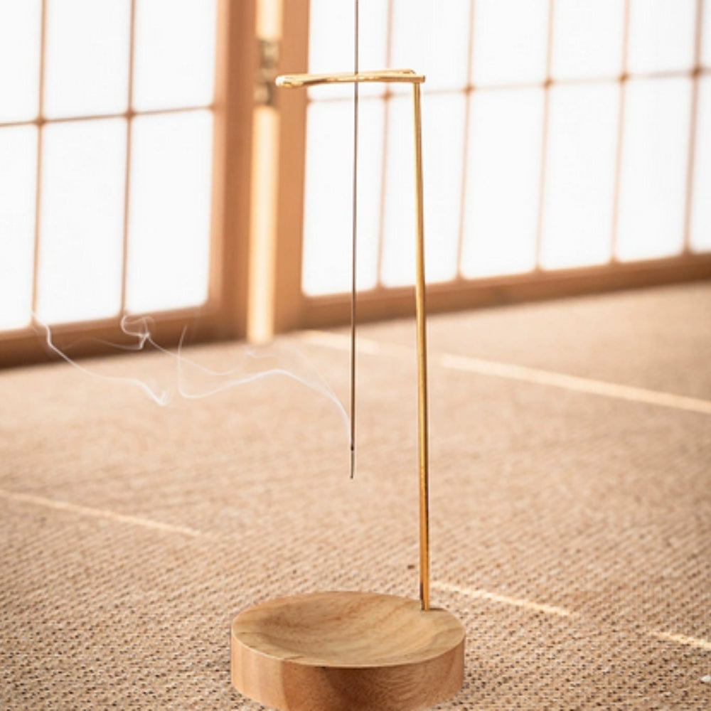 Handcrafted Wood & Metal Incense Burner