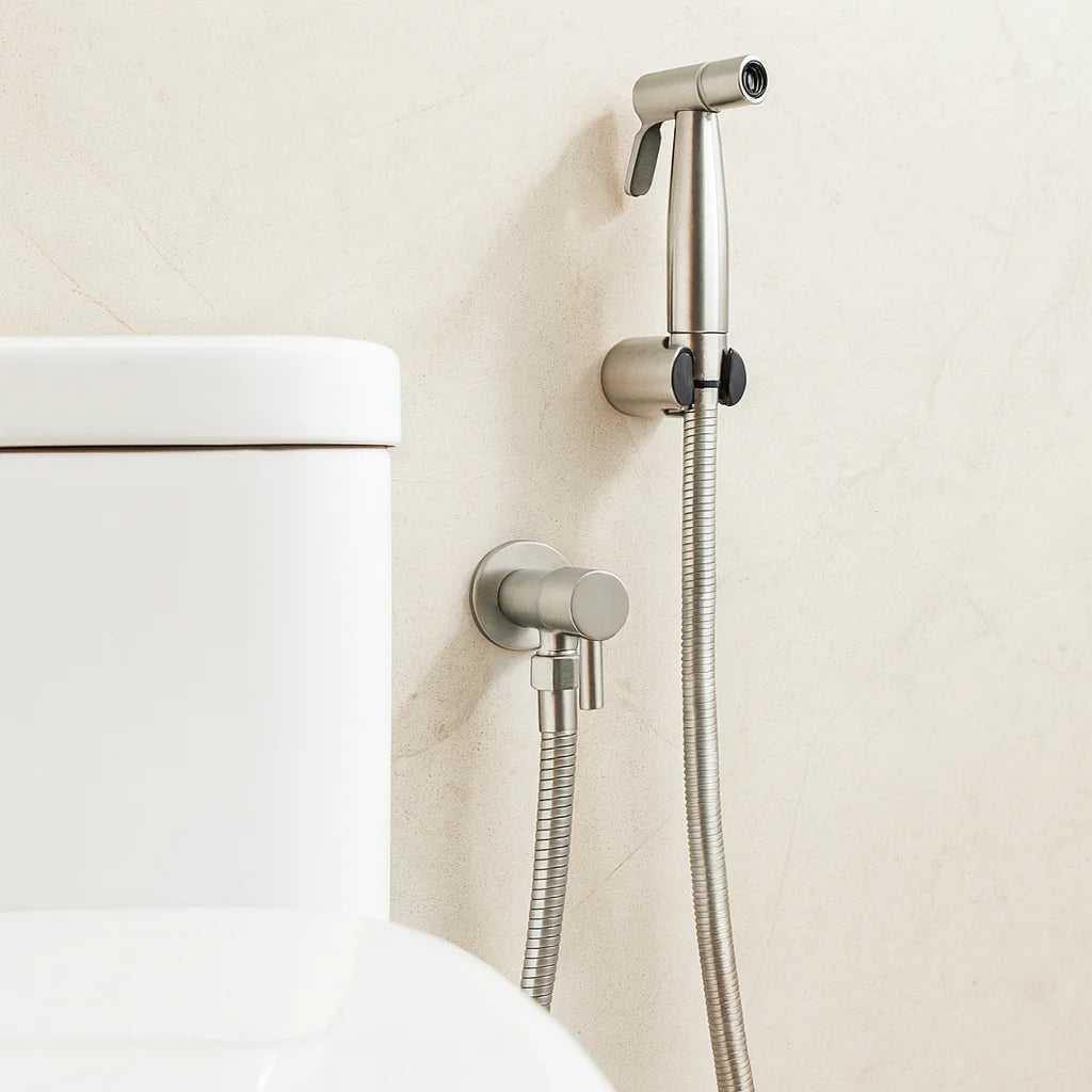 Handheld Bidet Sprayer Adjustable Spray Stainless Steel Leak-Proof