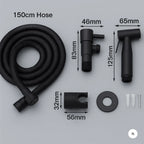 Handheld Bidet Sprayer Adjustable Spray Stainless Steel Leak-Proof