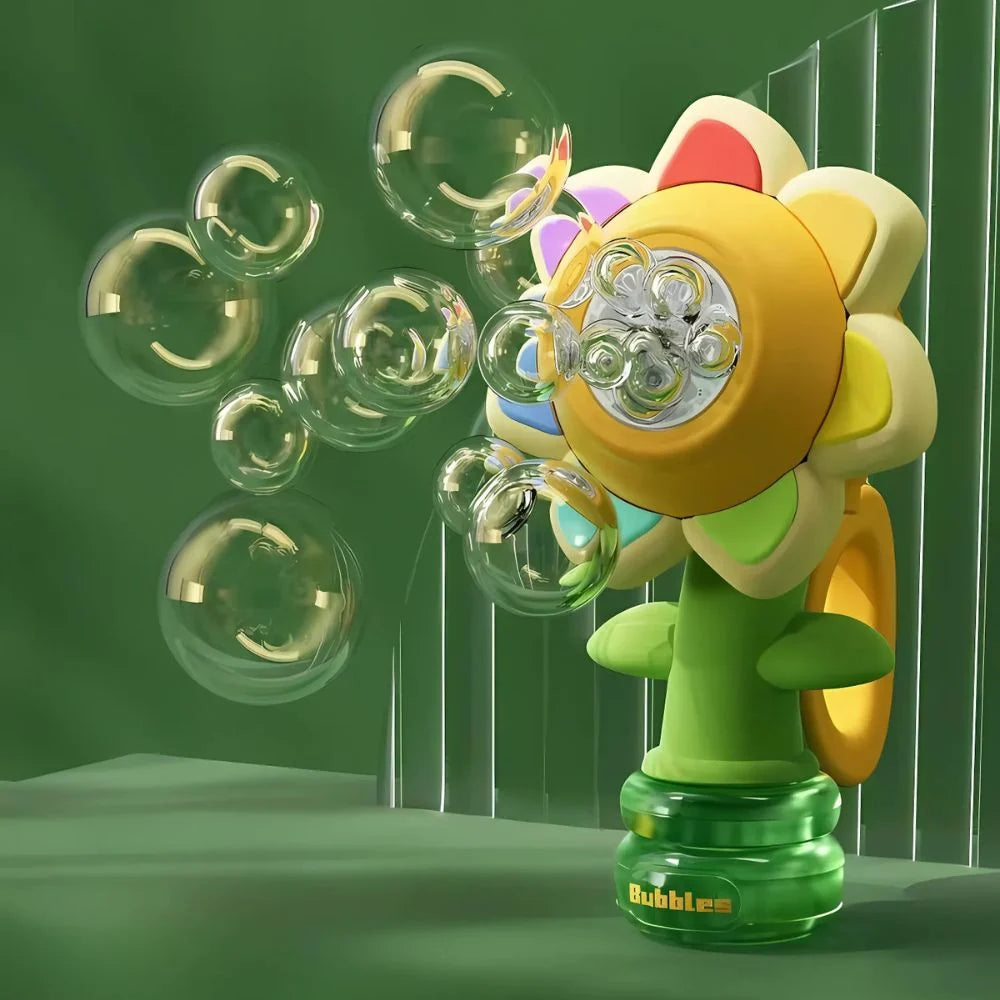 Handheld Bubble Machine Rechargeable Three Speeds & LED Lights