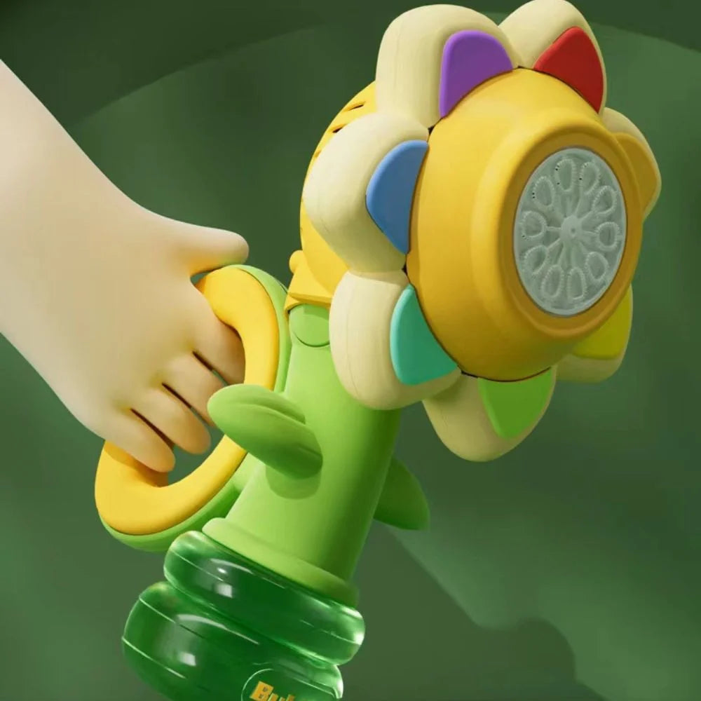 Handheld Bubble Machine Rechargeable Three Speeds & LED Lights