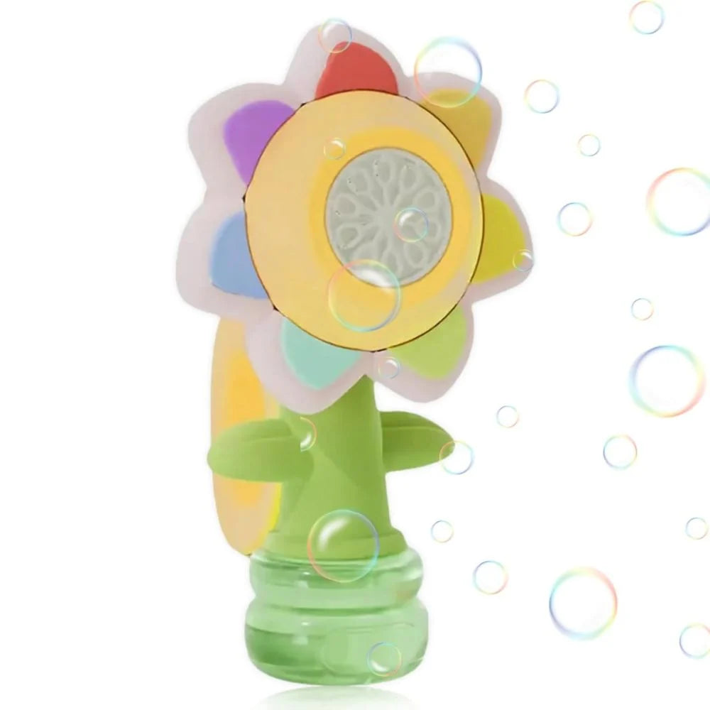 Handheld Bubble Machine Rechargeable Three Speeds & LED Lights