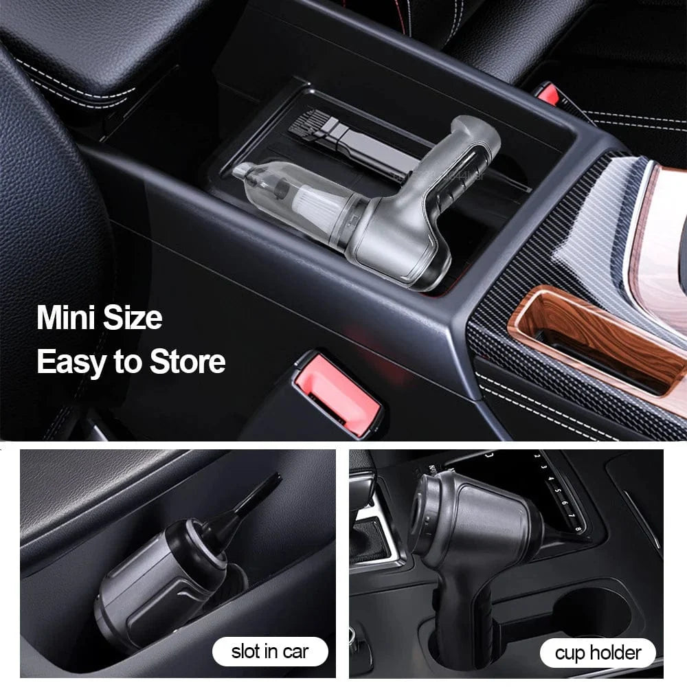 Handheld Car Vacuum Cordless 95,000PA USB-C Charging