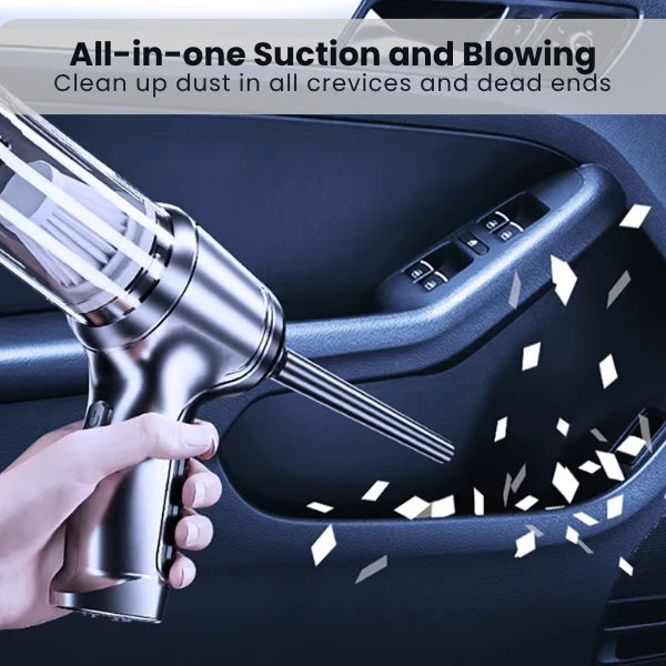 Handheld Car Vacuum Cordless 95,000PA USB-C Charging