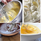 Handheld Egg Beater Semi-Automatic Lightweight Stainless Steel