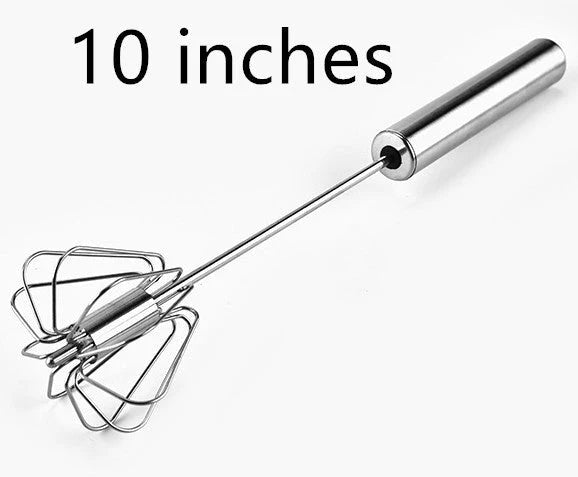 Handheld Egg Beater Semi-Automatic Lightweight Stainless Steel