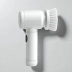 Handheld Electric Scrubber Rotary Action 5 Interchangeable Heads