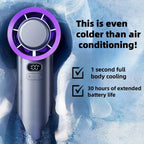 Handheld Fan Bladeless USB-C Rechargeable 6-Hour Battery