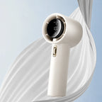Handheld Fan Digital Display Rechargeable 100 Speed