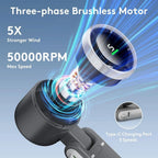 Handheld Fan Foldable Compact Five-Speed USB Rechargeable