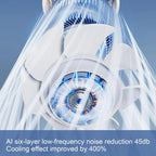 Handheld Fan Foldable USB-C Rechargeable 100 Speeds