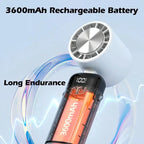 Handheld Fan Instant Cooling USB Rechargeable 12 Hours