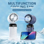 Handheld Fan Instant Cooling USB Rechargeable 12 Hours