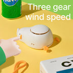 Handheld Fan Pocket-Sized USB-C Rechargeable Three Speeds