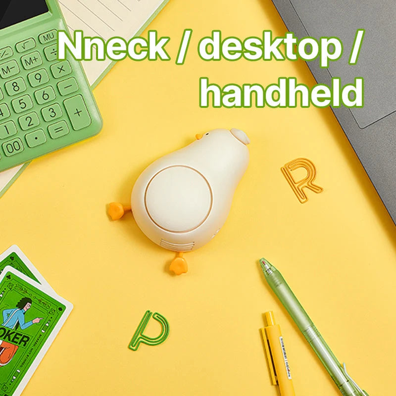 Handheld Fan Pocket-Sized USB-C Rechargeable Three Speeds