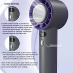 Handheld Fan Semiconductor Cooling 3000mAh Battery