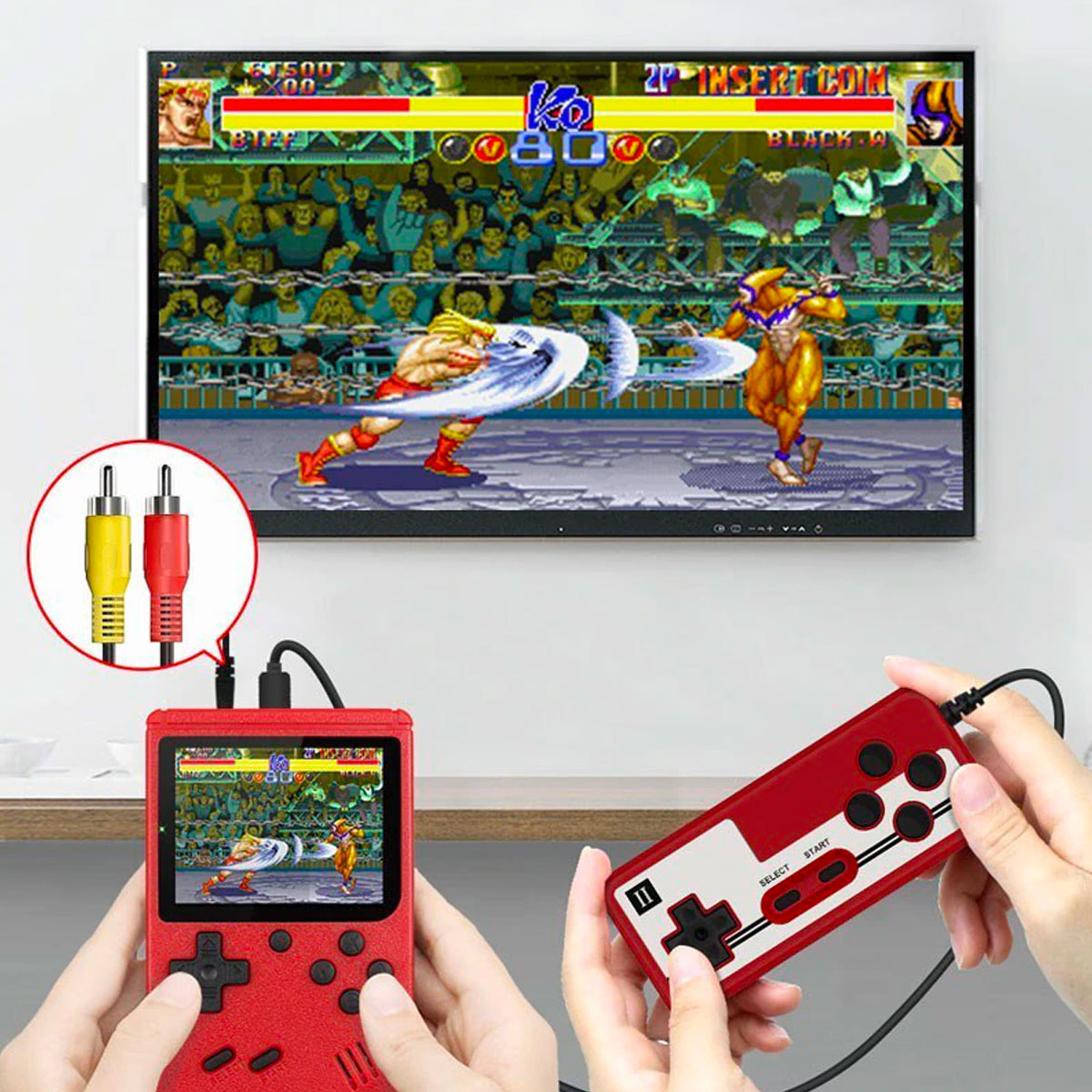 Handheld Gaming Console 400 Classic Games Portable & Rechargeable